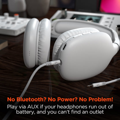 VIBE Wireless Over - the - Ear Headphones | White - US Stores