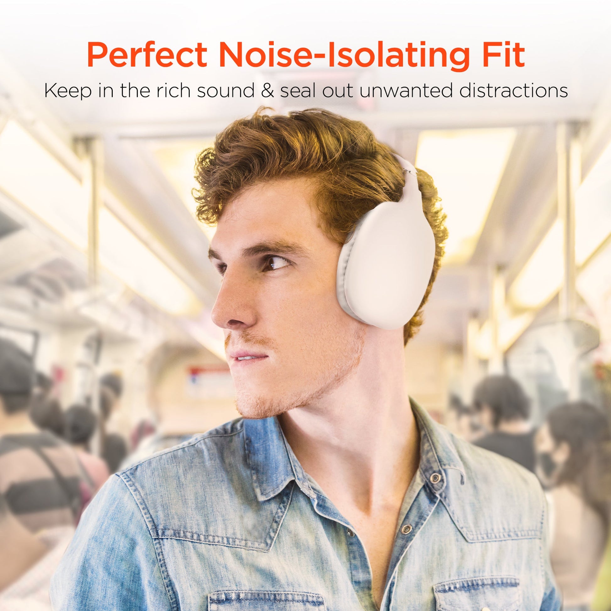 VIBE Wireless Over - the - Ear Headphones | White - US Stores