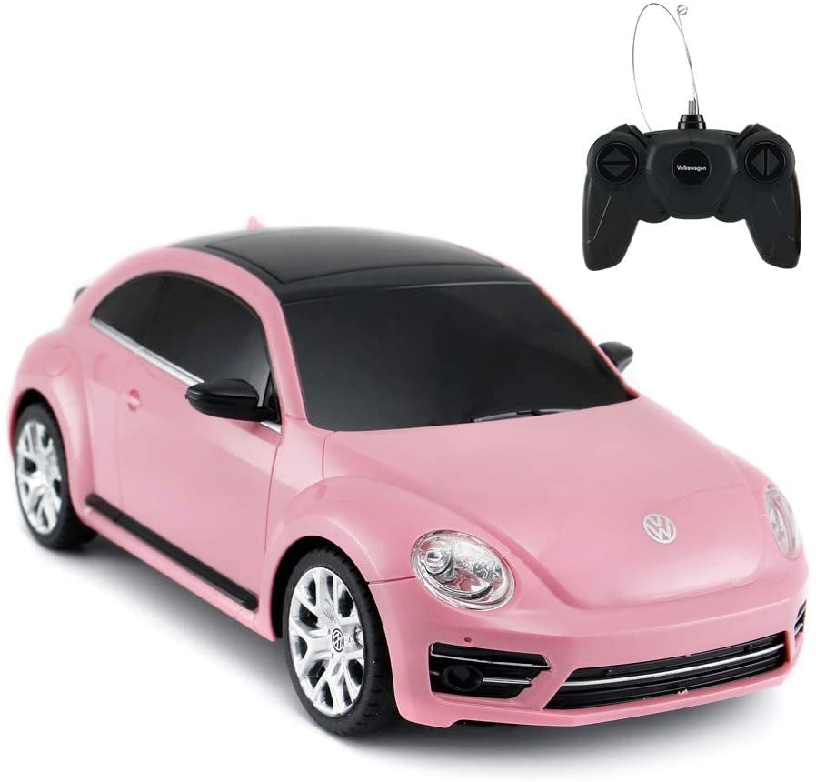 AZ Trading & Import 1:24 Scale Beetle RC Car (Pink)