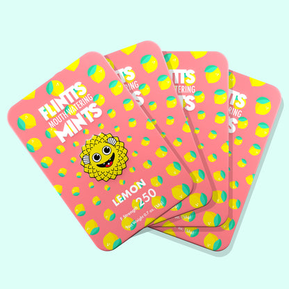 Flintts Lemon Mouth-Watering Mints – F-Strength 250